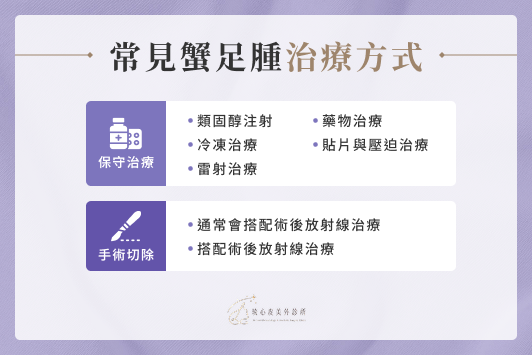 常見蟹足腫治療方式